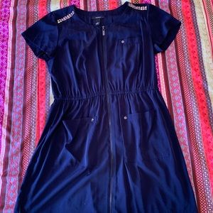 Alfani blue zippered dress